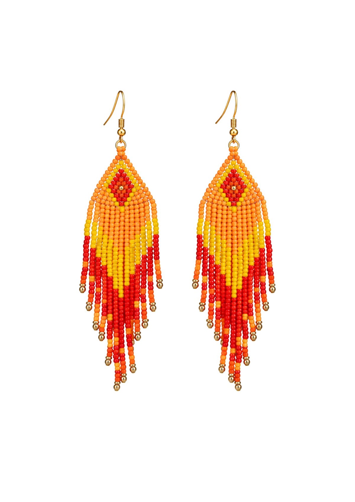 Pendientes Cuentas Naranja