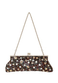 Bolso Vintage Clutch Botones con Cadena