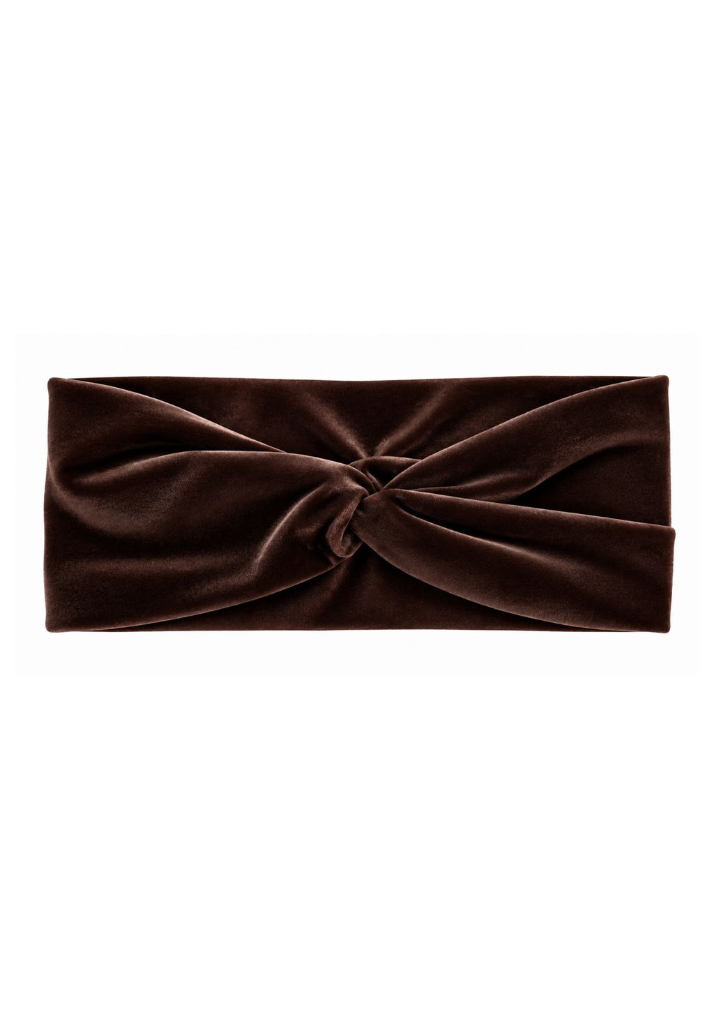 Turbante de terciopelo Marrón Chocolate
