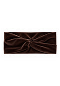 Turbante de terciopelo Marrón Chocolate