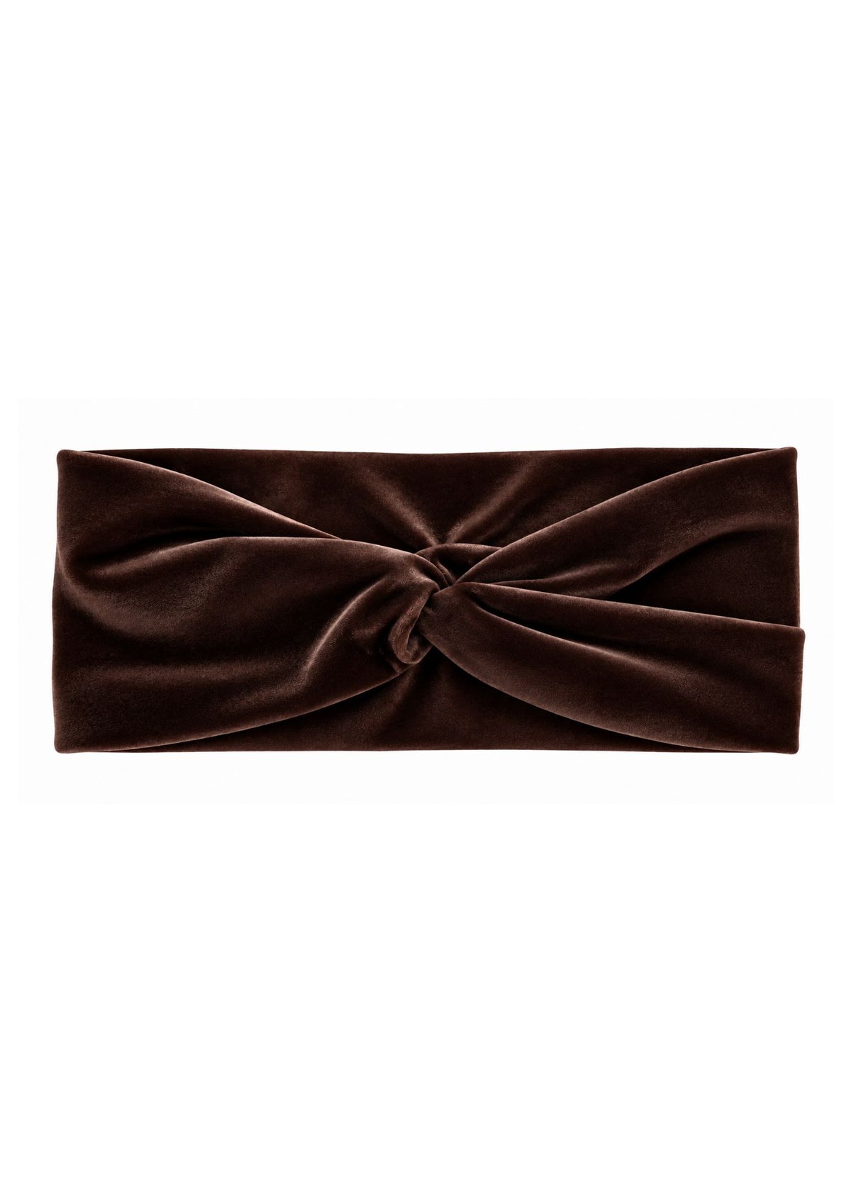 Turbante de terciopelo Marrón Chocolate