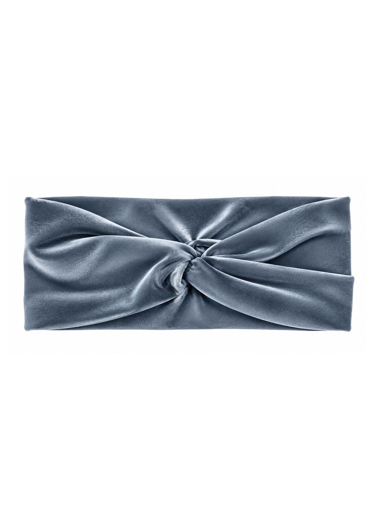 Turbante de terciopelo Gris