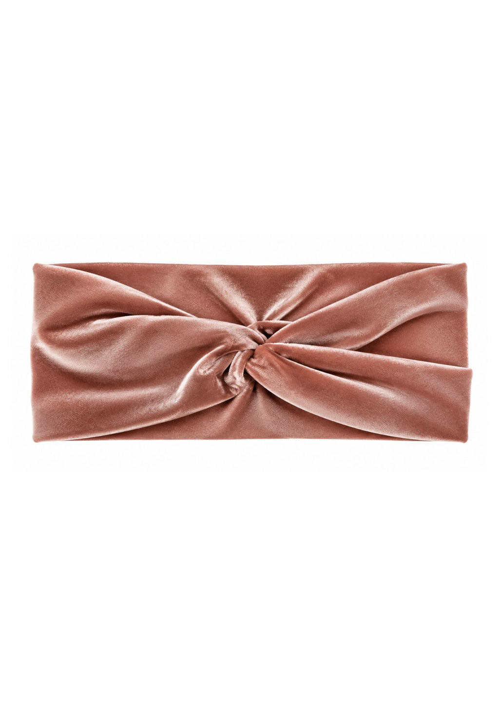 Turbante de terciopelo Rosa Empolvado