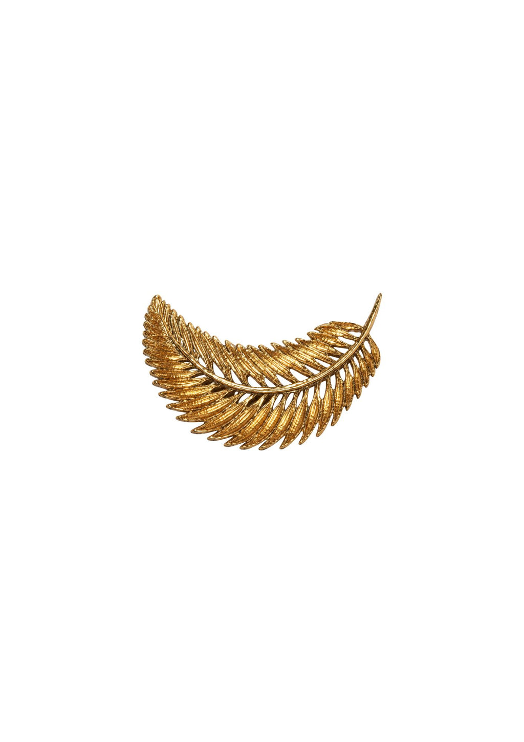 Broche vintage em folha de ouro