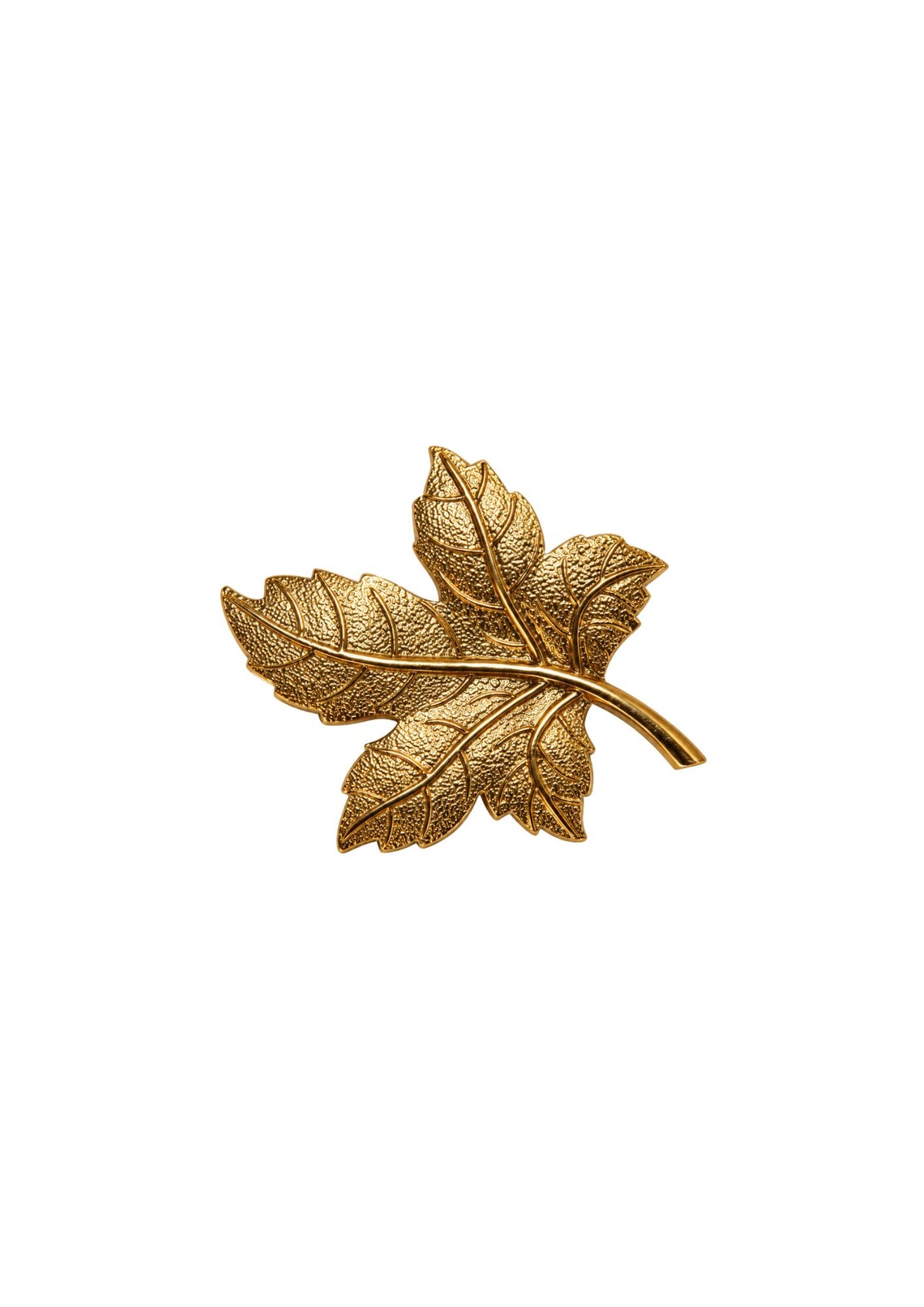Broche vintage em folha de ouro