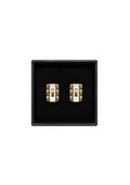 Gemelos Vintage Dorados Blancos Rectangulares