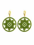 Pendientes Crochet Verde