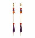 Pendientes Vino morado
