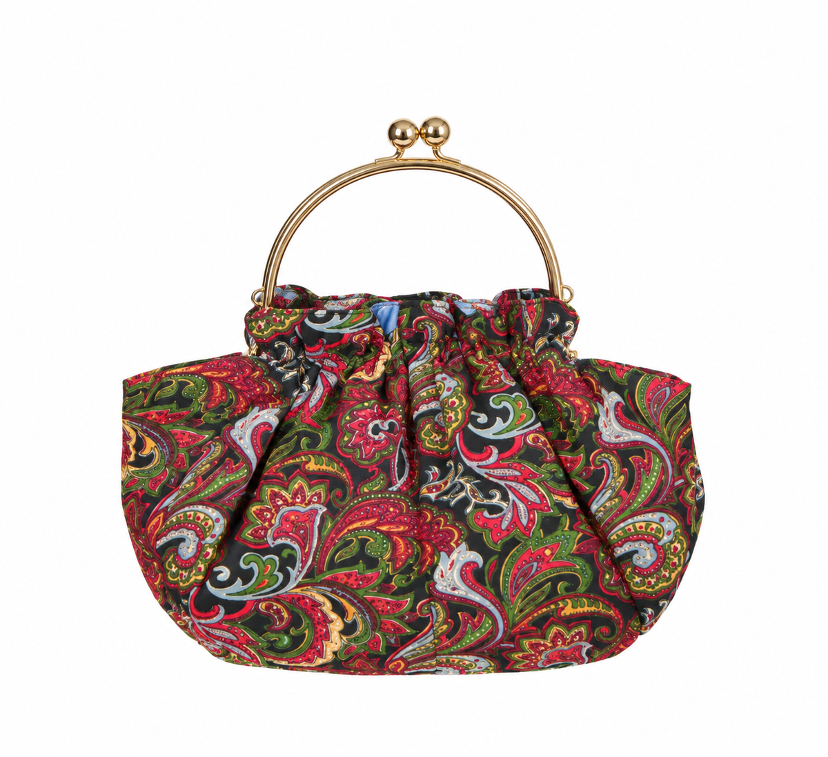 Bolso vintage tipo bombonera estampada 02