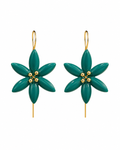 Brincos Verde Viridiano Flor de Laranjeira