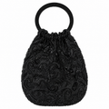 Bolso vintage negro tipo bombonera