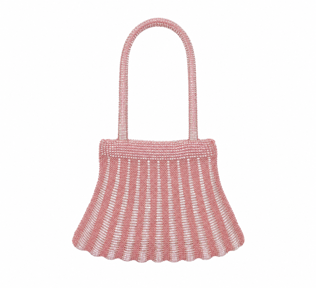 Bolso vintage rosa tipo pochette tipo años 20