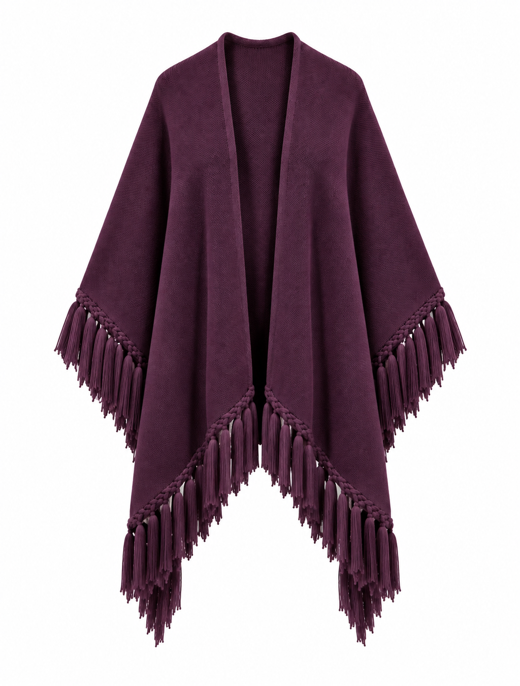 Chal de lana Outlander - Morado Berenjena