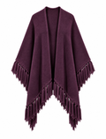 Chal de lana Outlander - Morado Berenjena