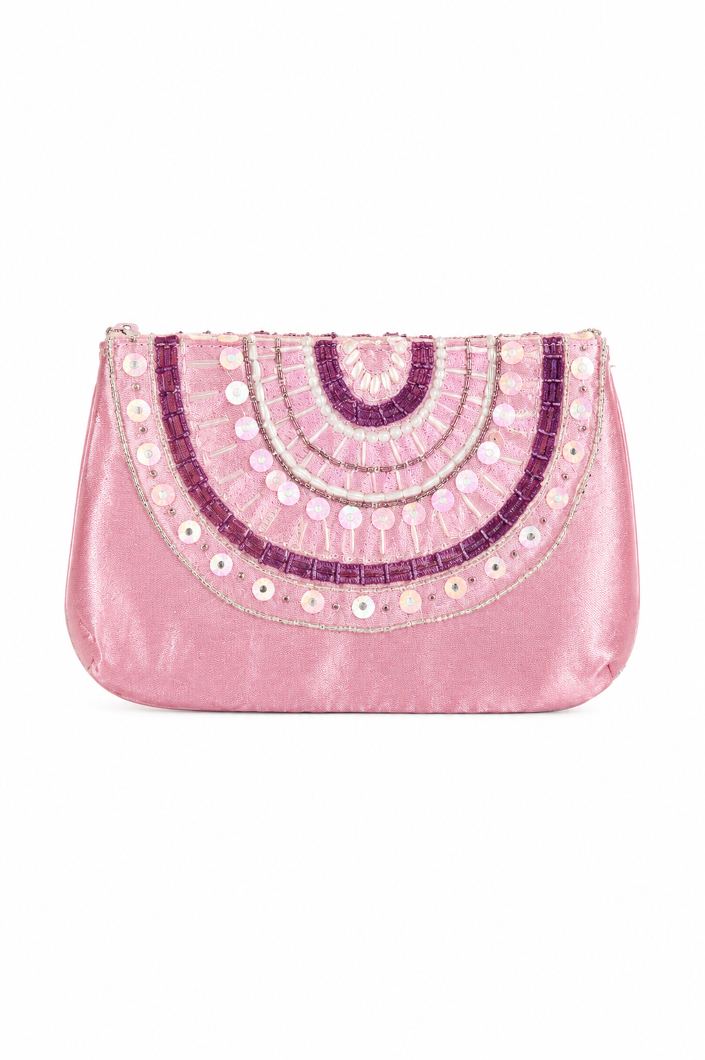 Bolso vintage rosa y morado