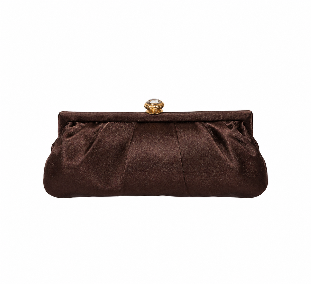 Bolso vintage marrón tipo clutch