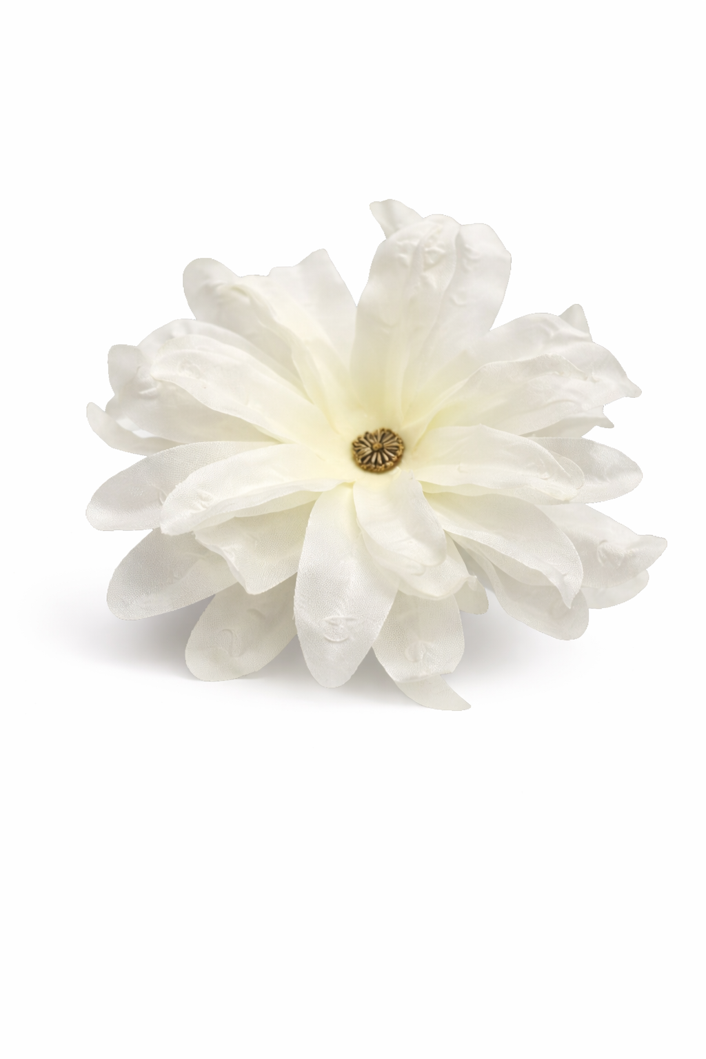 Flor de dália multiusos (para o cabelo ou pregadeira) em várias cores.