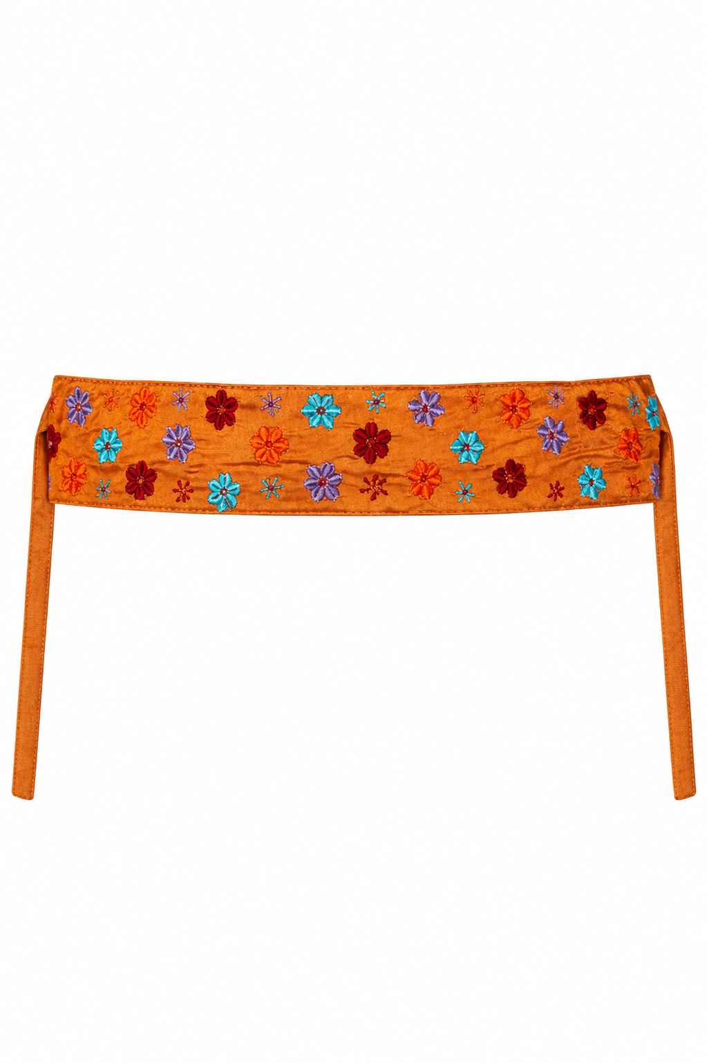 Cinturón vintage tipo fajín naranja
