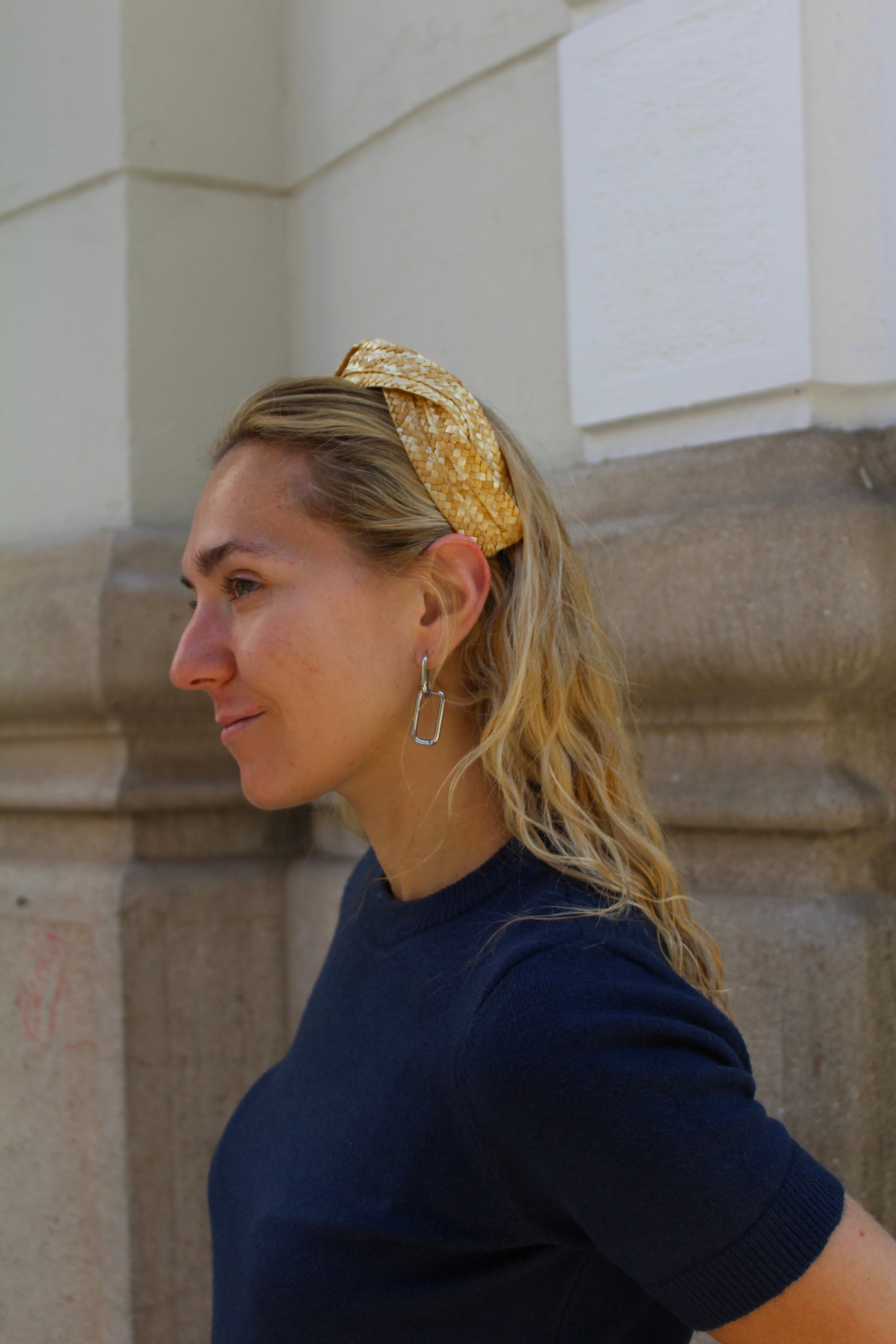 Diadema Belice de Rafia Natural