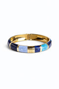 Pulsera Mykonos de esmalte azul