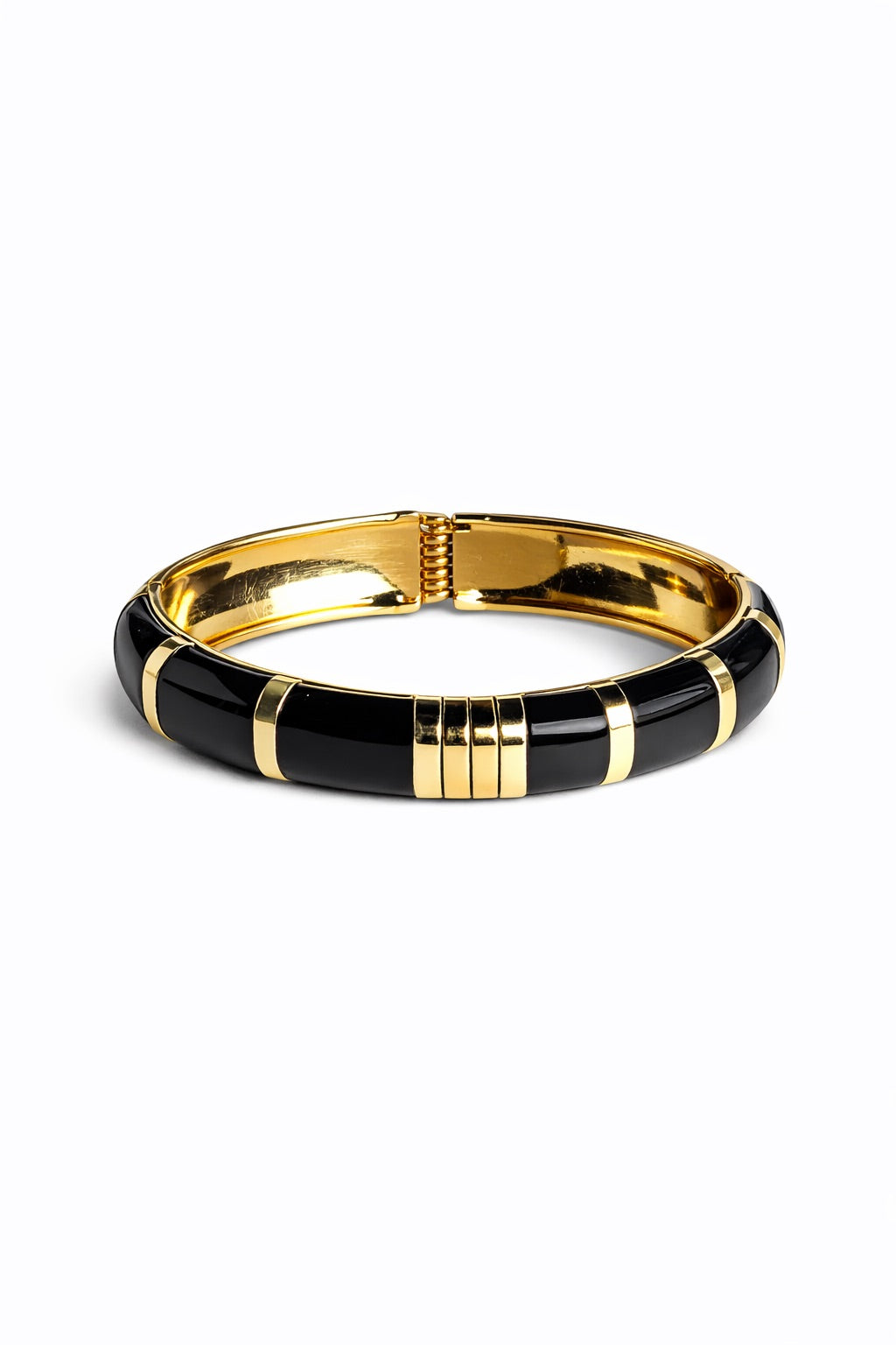 Pulsera Mykonos de esmalte negro