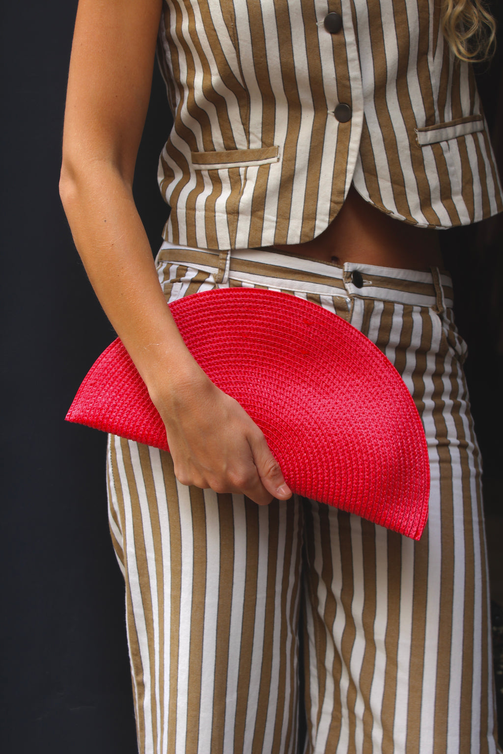 Bolso Abanico Rojo