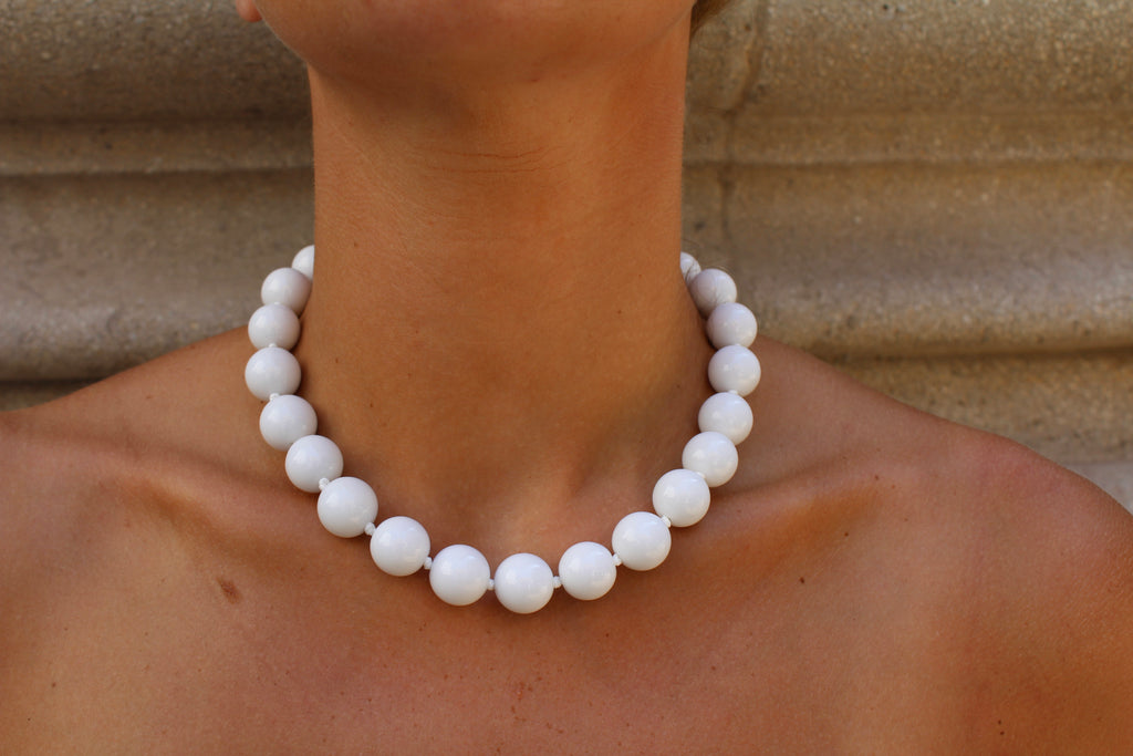 Collar de Bolas - Blanco