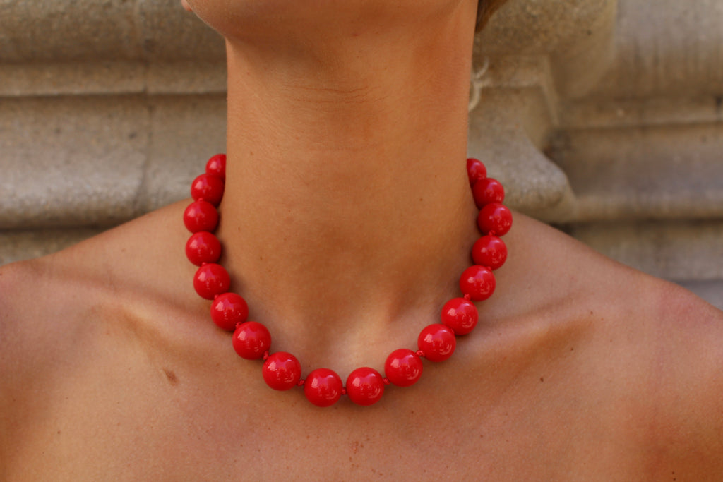 Collar de Bolas - Rojo