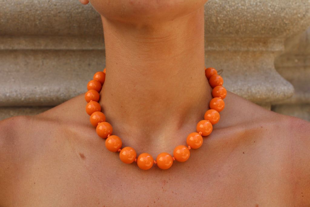 Collar de Bolas - Naranja