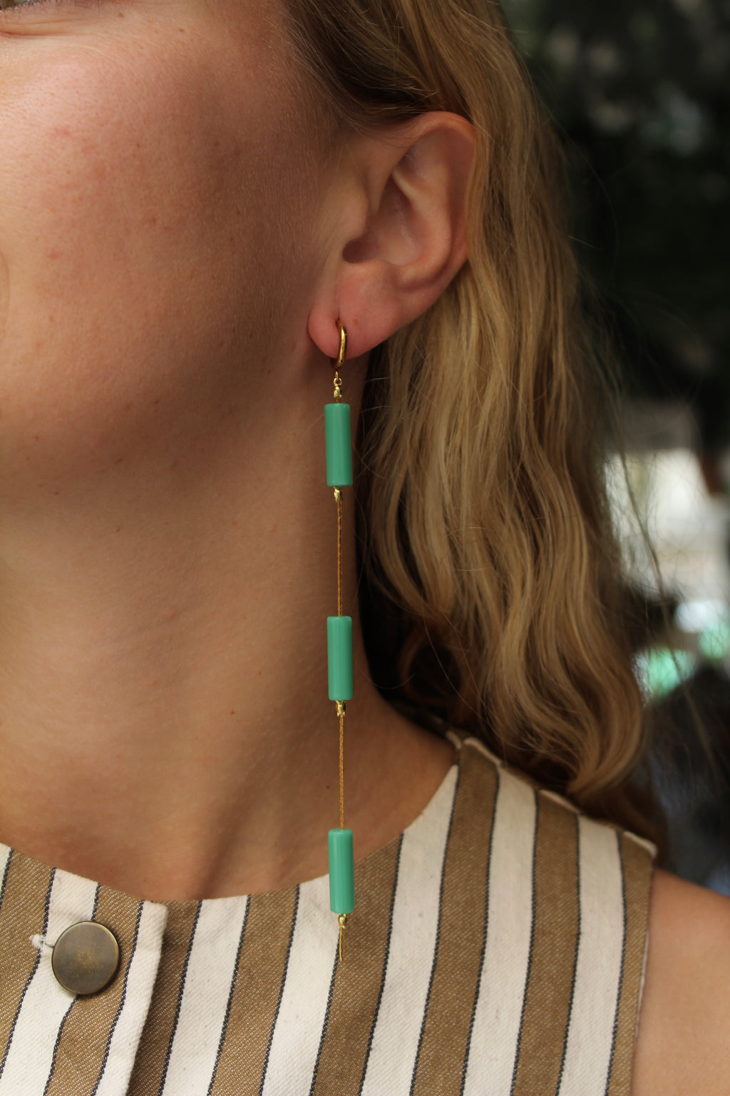 Pendientes Ibiza Azul Aguamarina