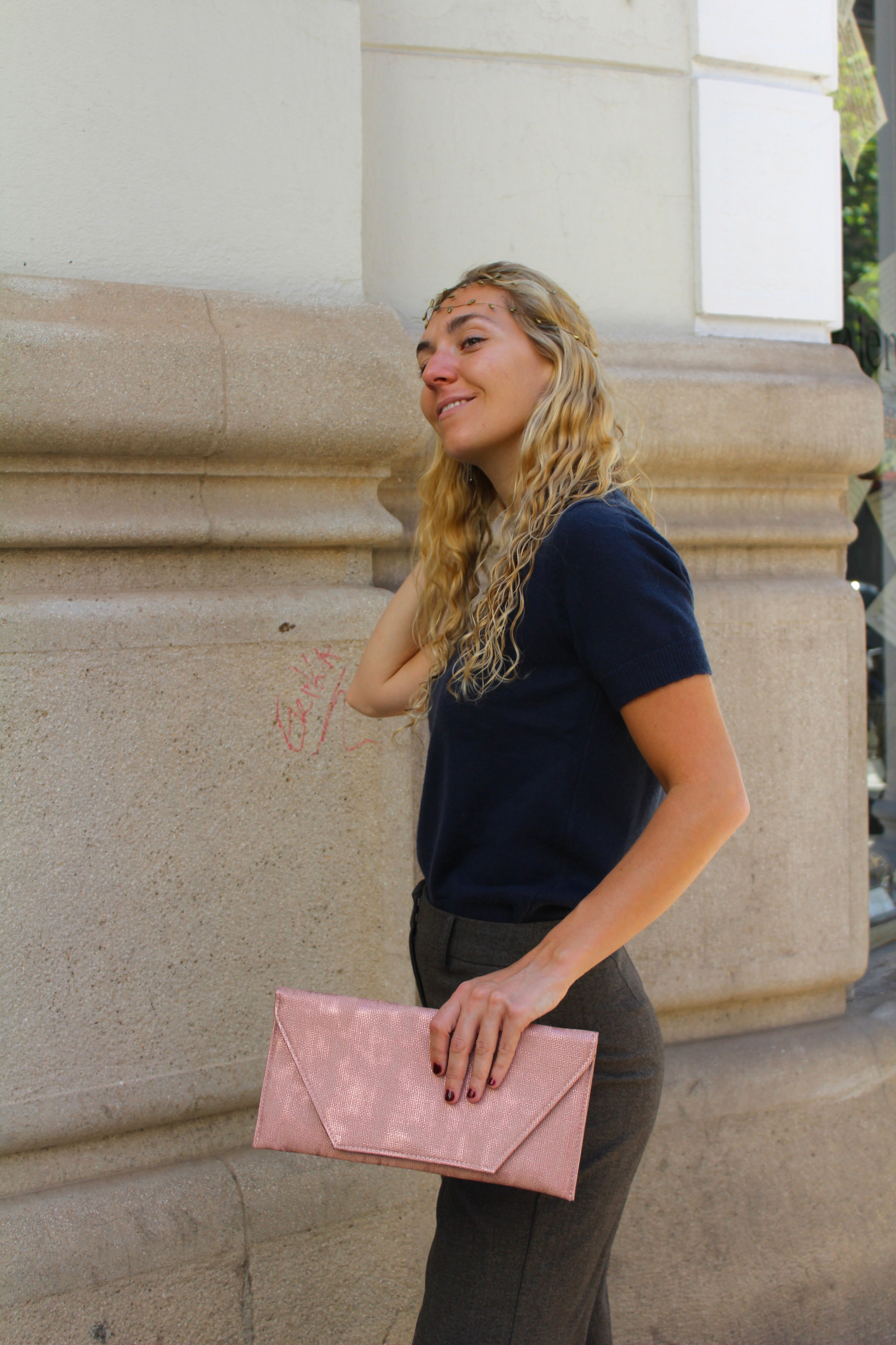 Bolso Saona Rosa Metalizado