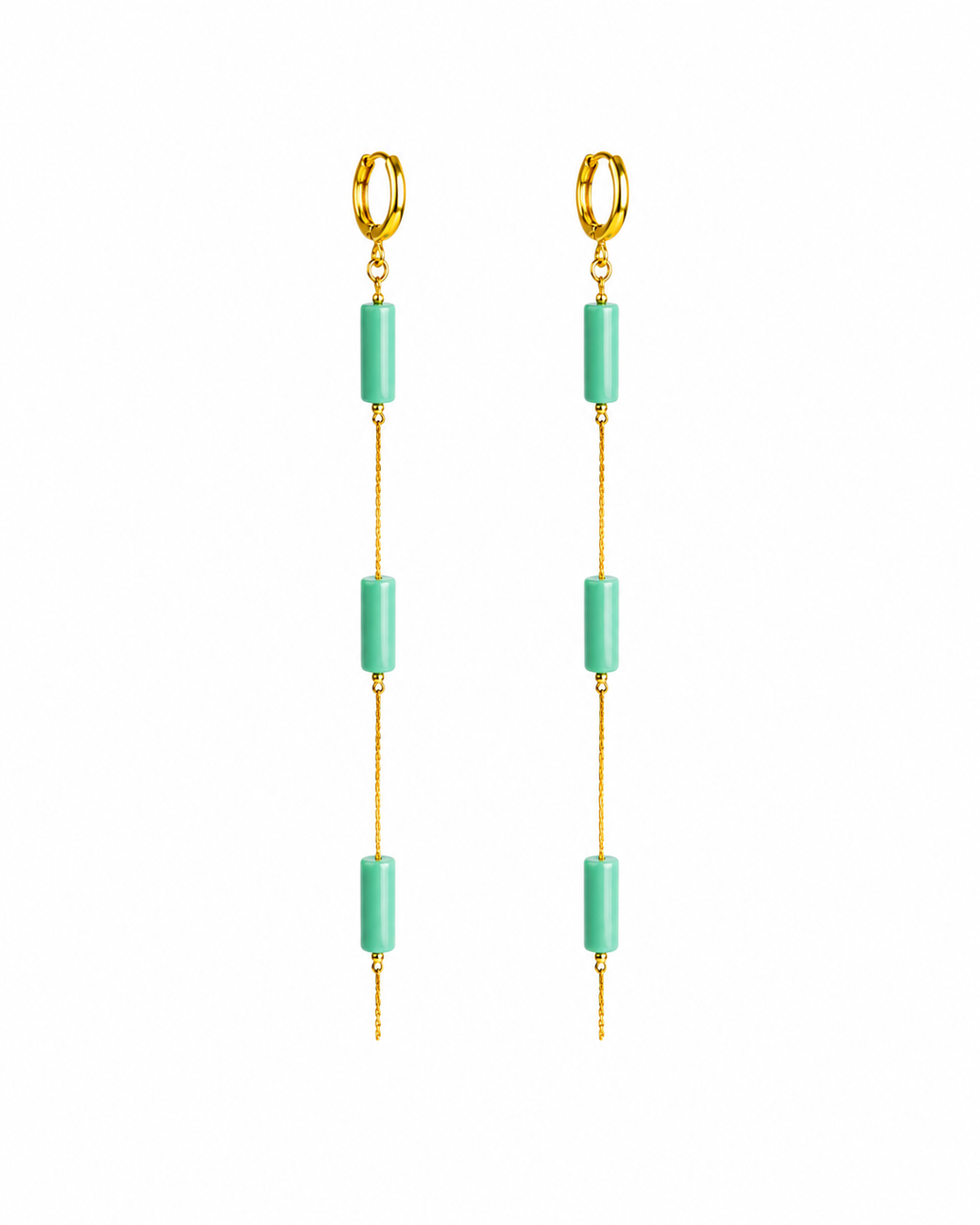 Pendientes Ibiza Azul Aguamarina