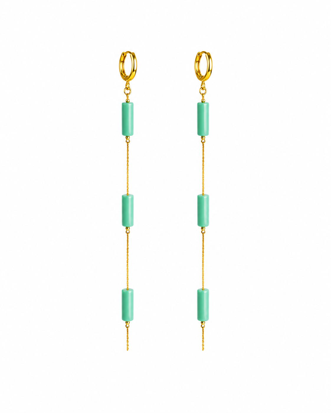 Pendientes Ibiza Azul Aguamarina