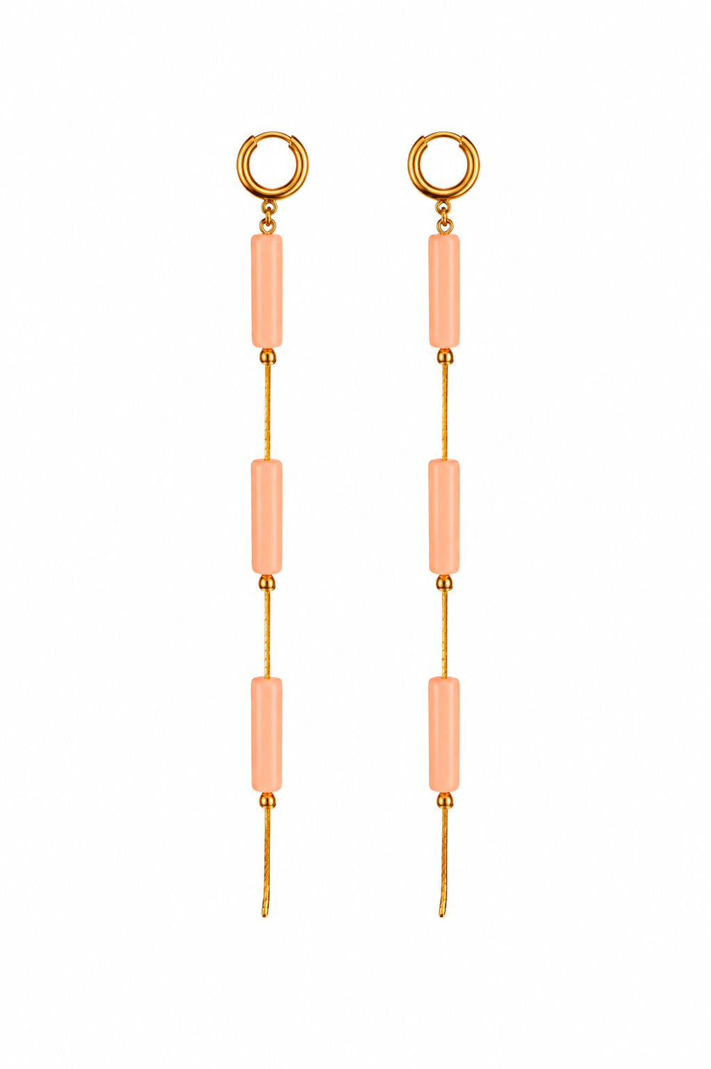 Pendientes Ibiza Nude Melocotón